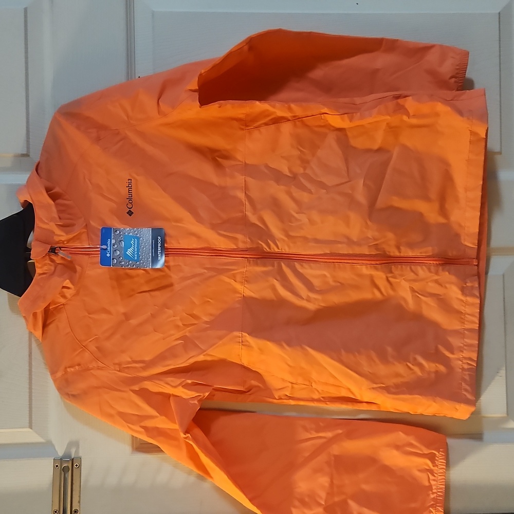 Columbia Girls’ Switchback II Rain Jacket: CORAL: NEW WITH TAGS: SIZE XL (18/20)